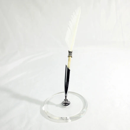 Quality Acrylic Pen Holder Round Shape Transparent Single Pen Stand Base for Desktop Pen Display