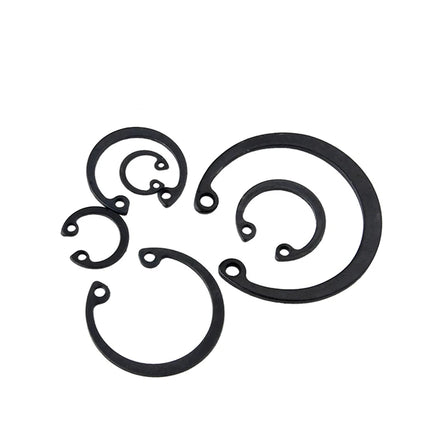 3-40mm Black Spring Steel External Retaining Ring Clips