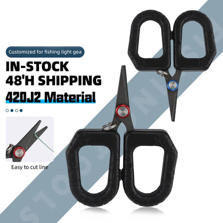 New Design Standing Fishing Scissors Multi-Functional Fishing Shears 3.4inch Fishing Scissors for Braided Line Cutters