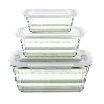 Hot SellingPack of 3 Refrigerator Organizer Bins Stackable Plastic Fridge Organizers Food Storage Box