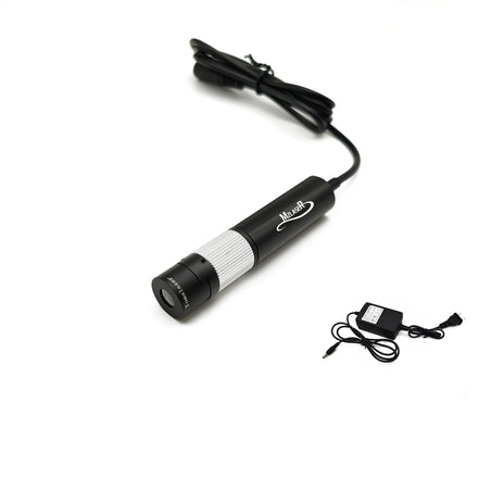 High Stability Adjustable Focusing D16mm 650nm 200mw 5V Red Cross Glass Lens Industrial Grade Laser Diode Module With Adapter
