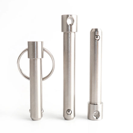 VEICH VCN114 Dia 10mm All Stainless Steel Solid Spring Ball Lock Pins with Ring Customizable Length