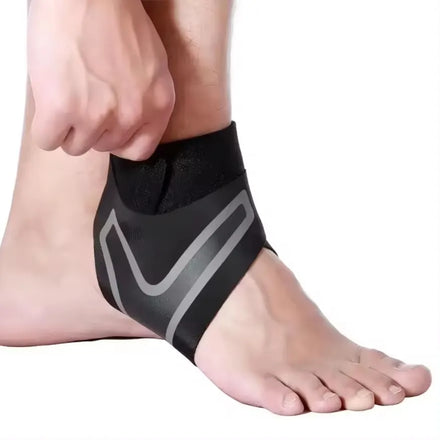 Customized Logo Sports Safety Adjustable Running Ankle Protector Support Compression Neoprene Ankle Brace