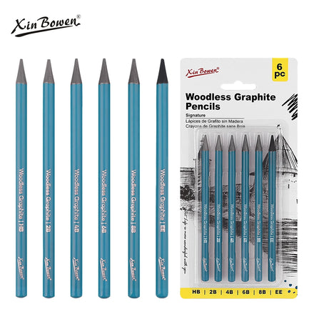 Xinbowen Custom Logo Pencils Students Graphite Pencils Set 6 Pieces Sets for Drawing Standard Pencils Lapiz