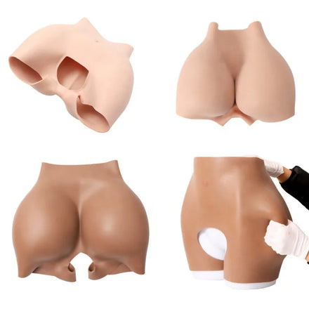 High Waist Silicone 1.2cm Big Buttocks and Hips Enhancement Shapewear for African Woman Realistic Cosplay
