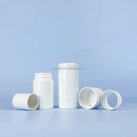 15ml Abs Kraft Paper Stick Tube Refillable Screen Printing Plastic Bottles 15g Replacement Screw Cap Good for Deodorant