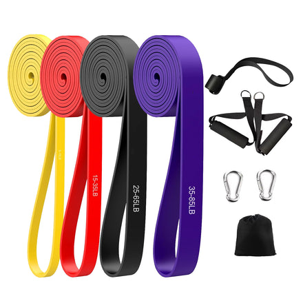 Single Natural Latex Pull up Assist Resistance Band 4.5mm Thick Elastic Band for Home Gym Equipment Strength Training Physical