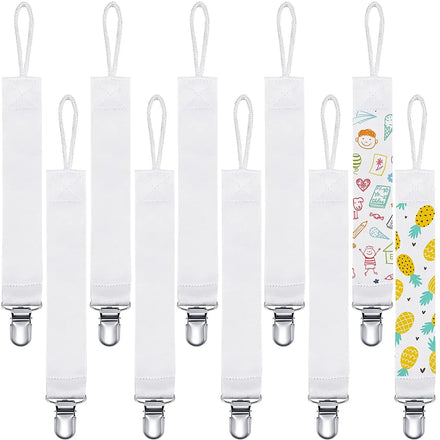 20PCS/Lot Non Toxic Sublimation Baby Clip Pacifiers 100 Food Grade Baby Pacifier for Boys Girls Fits