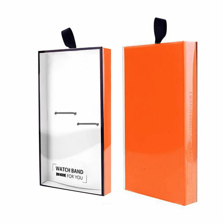 Custom Logo Clear PVC Watch Band Paper Boxes Electronic Products Smart Smart Sports Bracelet Packaging Box With Custom Logo
