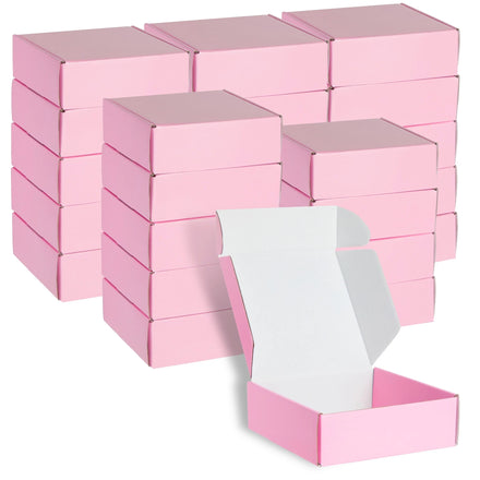 Wholesale Custom Printed pink Brown Kraft Corrugated Shipping Boxes Custom logo Cardboard Mailer Box