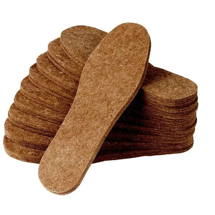 Soft Plus Plush Wool Felt Insoles Breathable Cotton Warm Shoe Pad Thickening for Men & Women Sports & Comfort Category