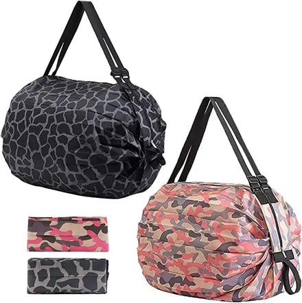 Hot-selling Customized Polyester Shopping Bag Multi-functional Large Capacity Portable Light Weight Folding Storage Bags