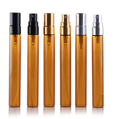 Wholesale Luxury Custom logo 5ml 10ml Amber Glass Perfume Bottle