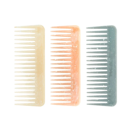 3 Days Shipping for Home and Hotel Eco-friendly Wheat Straw Matte Portable Wide-tooth Comb Biodegradable Hair Style Comb