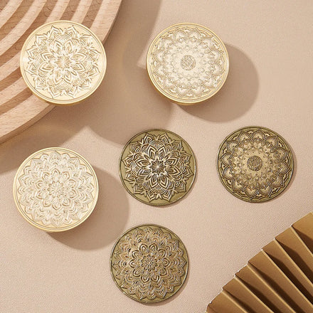 Original 4cm Mandala Flower Window Wax Seal Beads DIY Craft Sealing Pellets Envelope Wedding Invitation Decoration Supplies