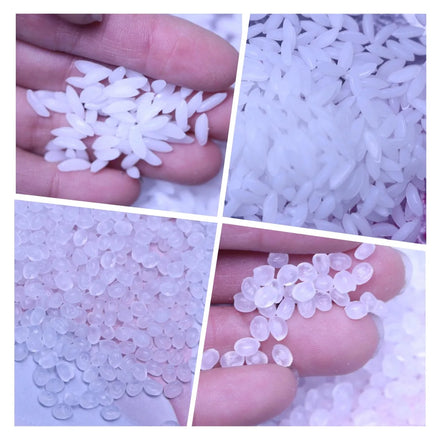 Faux White Rice Doll House Miniature Food 3D Lifelike Rice for Craft Small Gift Idea for Kids Ready to Gift for Girl Faux Rice