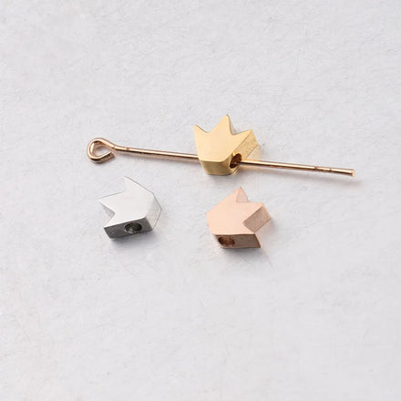 High Quality Mirror Polished Name Brand Laser Engrave Pendant Stainless Steel Custom logo Pentagon Charm for Jewelry Making