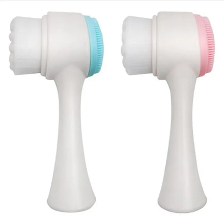 Super Soft Silicone Face Cleaning Brush Wholesale Double Side Mini Silicone Cleaning Brush