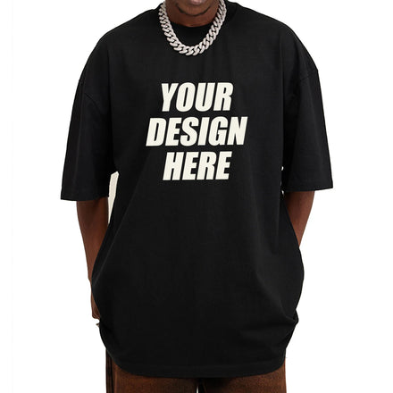 Manufacturing Digital for 100% Cotton 230GSM Loose Fit Drop Shoulder Acid Wash Vintage Men's T Shirts