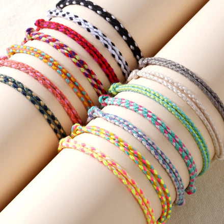 Go2boho Boho Wholesale Cheap Thread Jewelry Summer Beach New Woven & Braided Hawaii Cotton Anklets Bracelets for Women