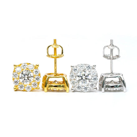 Super Cost-effective Earring S925 with Moissanite Diamond Hip Hop Jewelry Moissanite Earring Rapper Jewelry