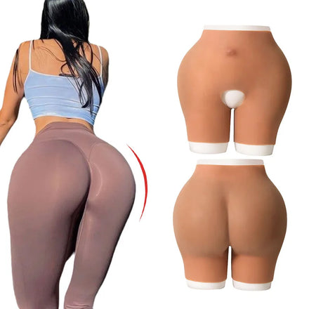 5XL Women Plus Large Size Huge Fake Butt and Hip Silicon Buttocks Thicker Panties Sexy Lady Underwear Fesse Booty Lift up