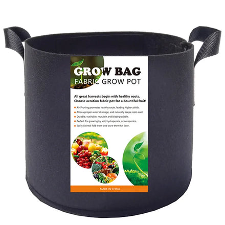 OEM Hot Seller Growing Pot 5 Gallon / 19 Liter Fabric Pot Heavy Duty Nonwoven Felt Grow Bags