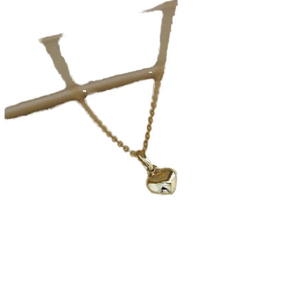 Cute S925 Silver Woman Fashion Pedant Three-Dimensional Peach Heart Necklaces for Wedding Anniversary & Gift