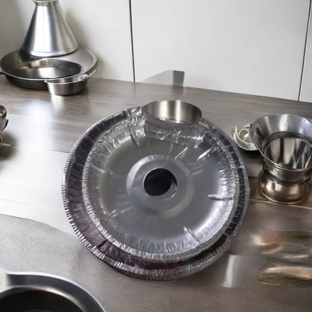 Biodegradable EU PACK Disposable Round Aluminum Foil Liner for Electric Burners