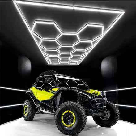 High Lightness Led Garage Lamp Inspection Hexagon Panel Hex Led Ceiling Wall Detailing Studio Hexagon Led Light