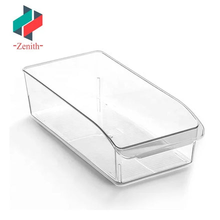Plastic PET Storage Bins Multi-Use Organizer Bins 3-6L Capacity Food Container for Kitchen Pantry Home Organization Fridge