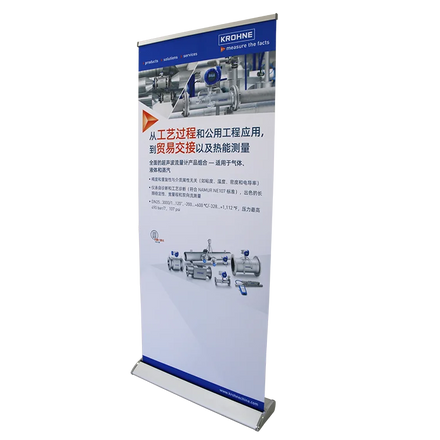 Admax New Explosion Hardware Only Adjustable Portable Backdrop Retractable Aluminum Roll Banner Stand W85xH200cm Easy Detachable