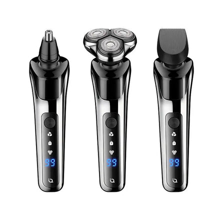 USB Rechargeable 4D Rotary Triple Blade Stainless Steel Blades Waterproof Electric Shaver Model 5000 for Men