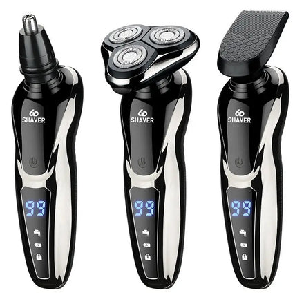 NEW USB Charging Rechargeable Electric Shaver 3 1 Hair Trimmer Nose Hair Clipper Twin Blade Stainless Steel Waterproof for Men