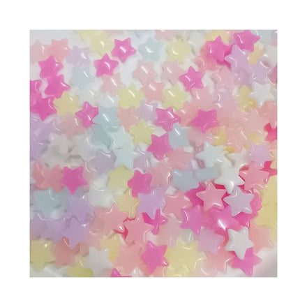 500g Jelly Candy Color Flower Star Shape Acrylic Beads for Jewelry Making with Hole Loose Beads Diy Bracelet Necklace for Child