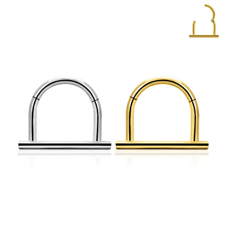 G23 Titanium Nose Rings Clicker Hinged Segment Hoop Earring Ear Daith Earring Septum Piercing Body Jewelry