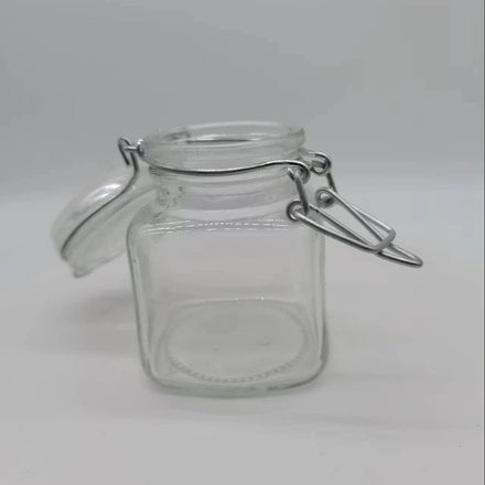 Hot Sale Luxury Borosilicate Glass Storage Cap Empty Square Round Glass Bottles 20ml 30ml 50ml 60ml 100ml 120ml for Food