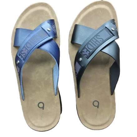 Outdoor Men's New Fashion Platform Sandals Microfiber Leather Upper Rubber Sole Waterproof Anti-Slip Soft