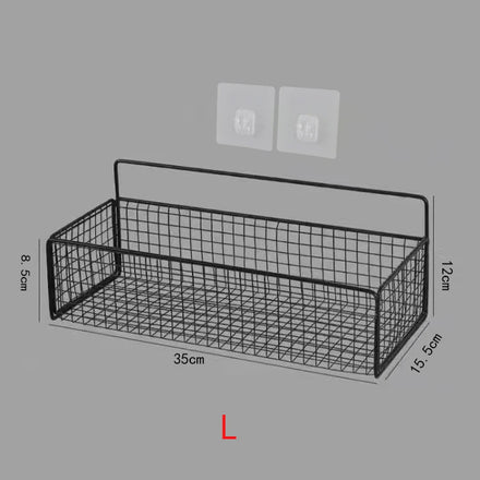 Wall Mounted Storage Organizer Rack Wall Mounted Self Adhesive Wire Hanging Corner Shower Caddy Basket Bathroom Shelf
