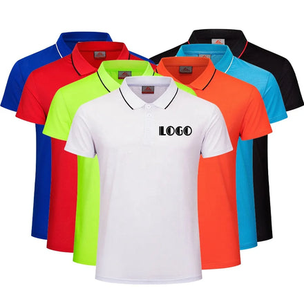 Custom Design Men's Quick Dry White Golf for Polo Shirt 92% Polyester 8% Spandex Printed Pattern Your Own Brand