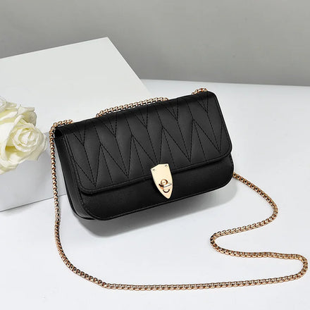 Kunhao Custom Mini Fashion PU Chain Crossbody Bag for Women with Pearl Diamonds Embroidery Beading Rivet Decorations