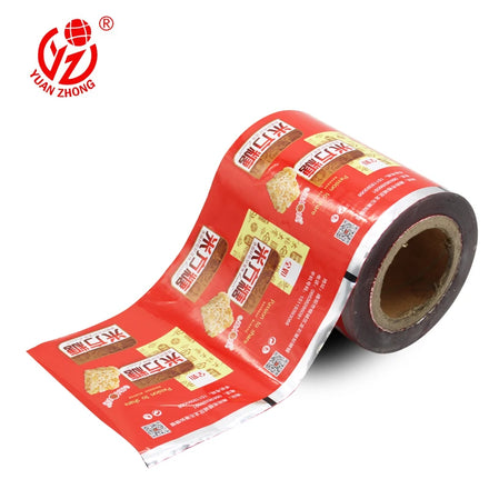 Customized Soft Waterproof Eco-friendly Heat Seal Flexible Plastic Food Packaging Film Roll