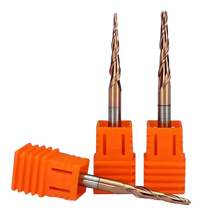 Lanke Tapered Ball Nose End Mill Wood EndMill Tungsten Steel Taper Milling Cutter OEM Ball Nose Router Bits
