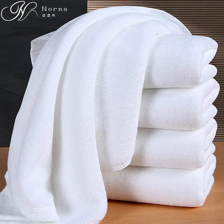 5 Star Hotel Towels White Custom Logo Bathroom Linen 100% Cotton Face Hand Bath Hotel Towel Set