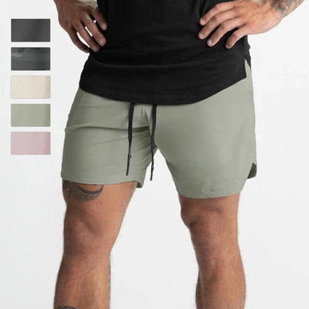 Wholesale Quick Dry Men's Polyester Training Workout Shorts Men Zippers Athletic Sports Shorts