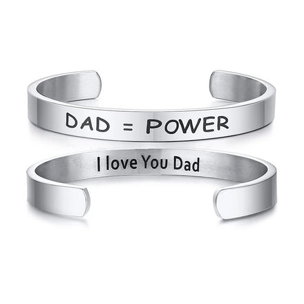 Custom Design Jewelry Men Stainless Steel Bracelets Father's Day Gifts Titanium Steel Jewelry Wholesale