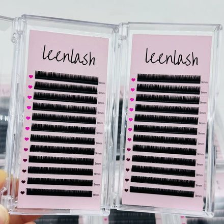 Matte Black Individual Eyelash Extensions Russian Volume Lashes Tray Classic Lashes Extension