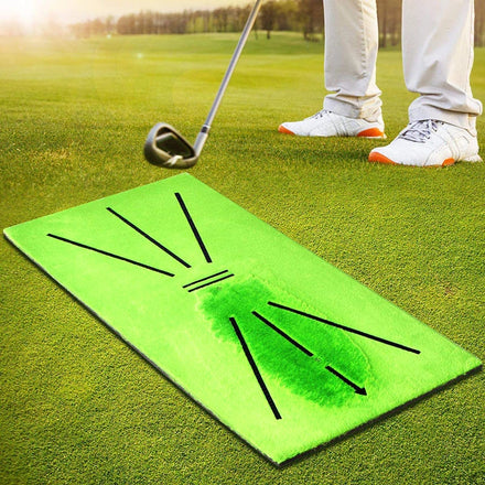 Portable Golf Training Mat Swing Trainer Track Practice Marking Pad 30X60CM Detection Batting Ball Trace Directional Mat