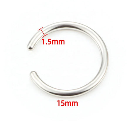 New Trend Stainless Steel 18k Gold PVD Plated & Steel Color Earrings Ring for Jewelry Accessories and Components DIY Making