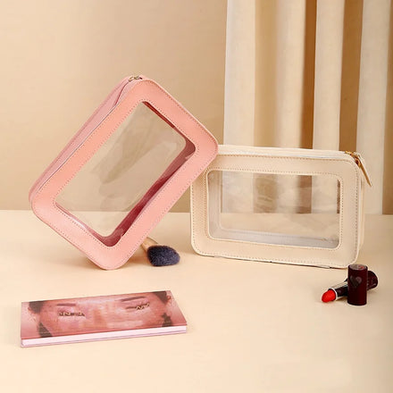 Hot Selling Simple Pure Color Bag Cosmetic Bag Makeup Organizer for Women